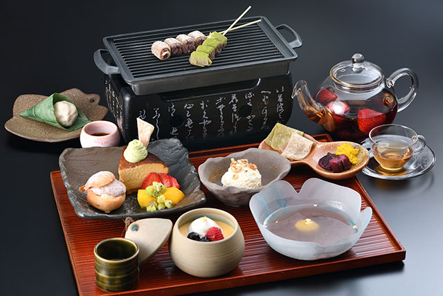 自家製京ちぃずのお三時盆　わかな